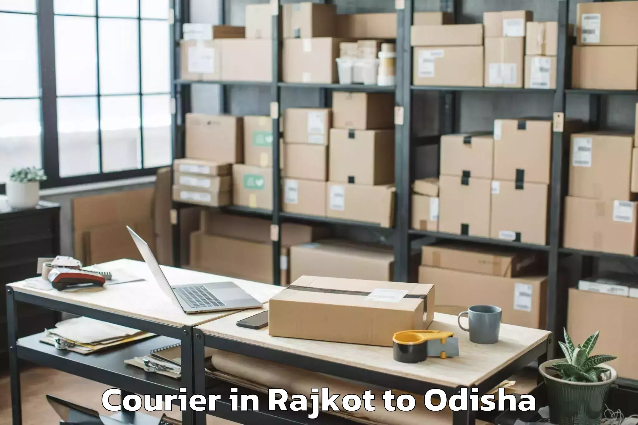 Get Rajkot to Daspalla Courier